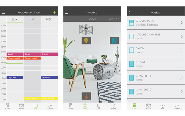 Tydom : Personalisierung