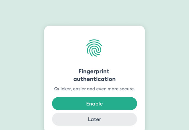 Fingerprint authentication