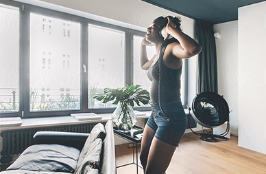 Steuern der Musikanlage mit Lifedomus